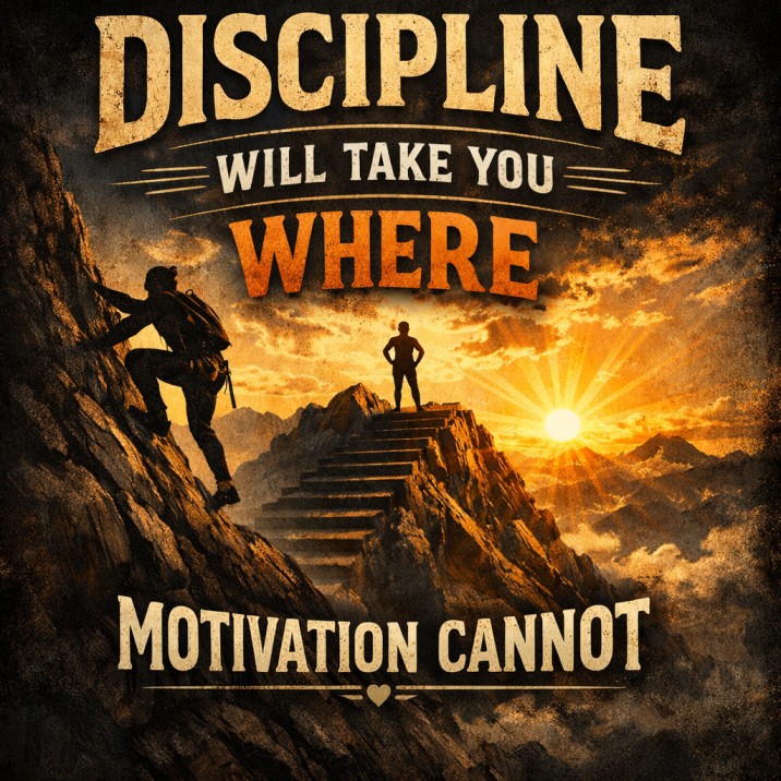 Discipline Will Take You Where Motivation Cannot